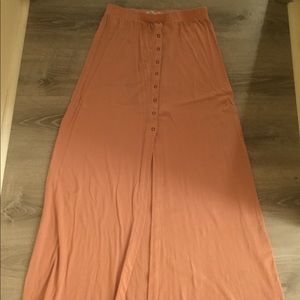 Peach Maxi Skirt